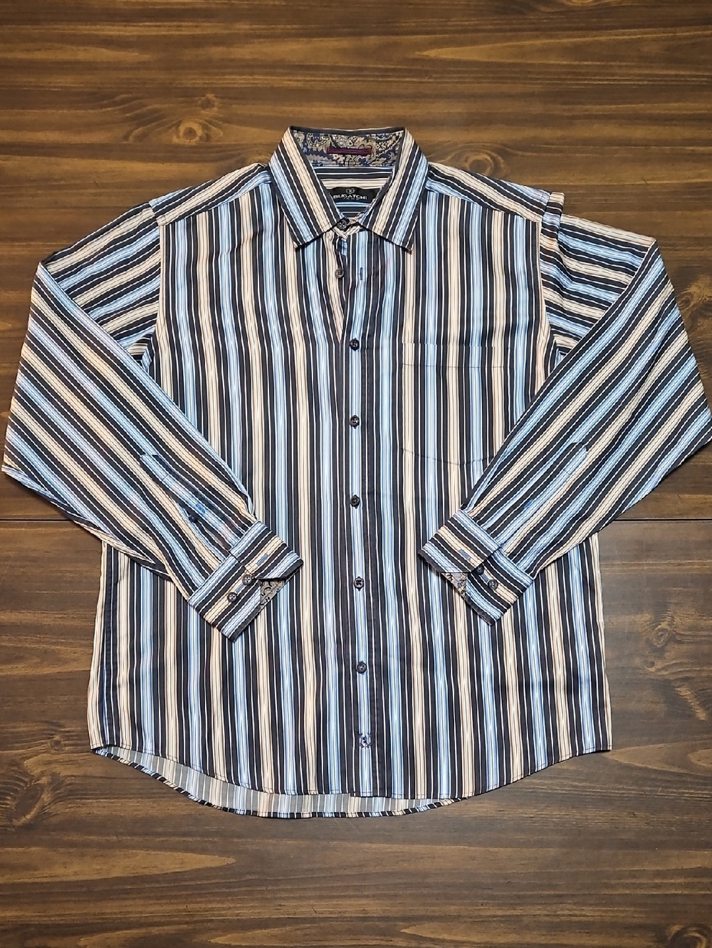 Bugatchi Striped Button-Down Shirt